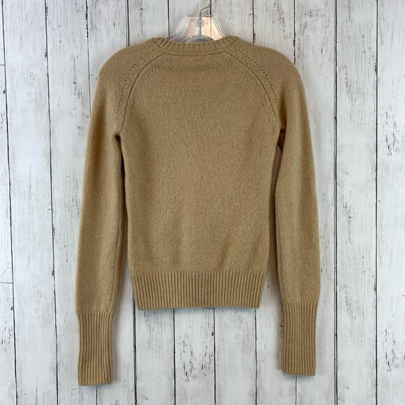 Lilly Pulitzer Tan Cashmere Argyle Long Sleeve V-Neck Preppy Sweater Size XS - Picture 6 of 8